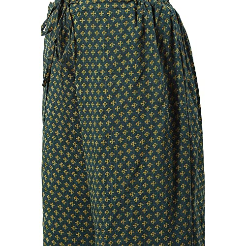 Image of BIBA Women Rayon Straight Printed Palazzo