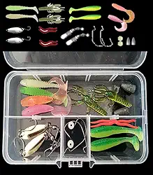 Kit de iscas de pesca para Topwater com estojo