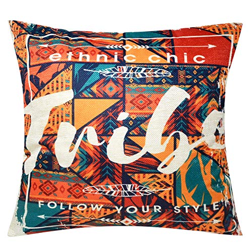 Bublanwo African Art Decor Throw Pillow Covers Decorative Tribal Pillows Indian Multicolor Drum Totem Mask Cushion Covers Decoration For Home Couch Bedroom Set Of 4,18X18 #TOP1