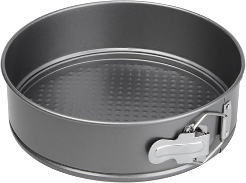 KVMORZE Molde antiadherente para tartas redondo antiadherente a prueba de fugas para hornear molde redondo para hornear con parte inferior extraíble