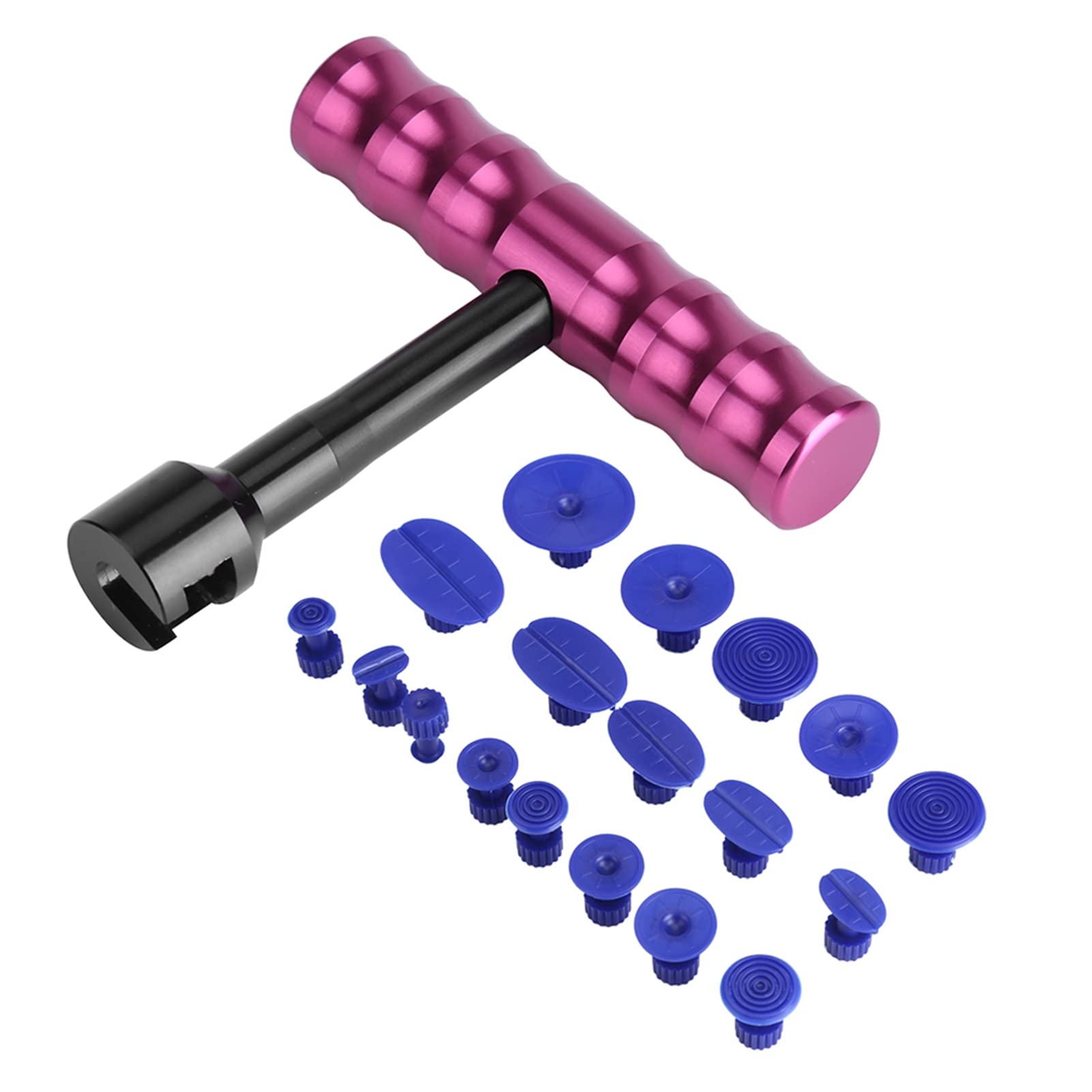 Raguso T Bar Dent Puller Paintless Dent Remover Car Dent Removal Repair Tools Kit Car Body Repair Kit With 18Pcs For Car