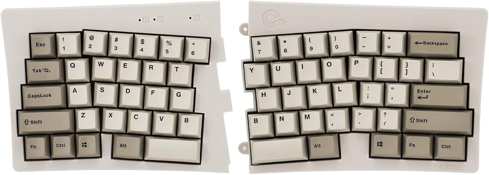 BAROCCOMiSTEL MD600 Alpha BT Rhino Non-RGB، لوحة مفاتيح ميكانيكية مريحة TKL، تخطيط Split-Alice بنسبة 60%، غطاء مفتاح PBT Double Shot، Bluetooth5.0، متوافق مع نظام التشغيل Mac/Windows OS باللون البني