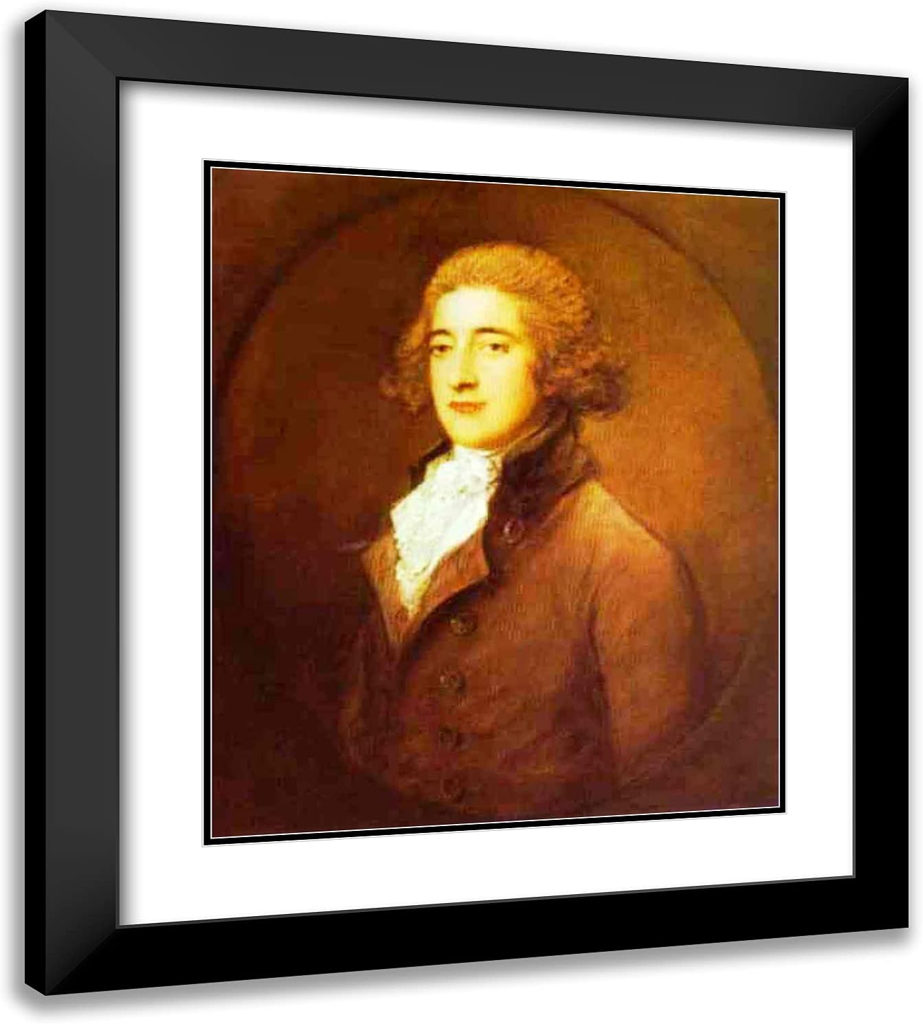ArtDirect Gainsborough, Thomas 20x22 Gold Ornate Framed Art Print with Double Matting Titled: The Earl of Darnley