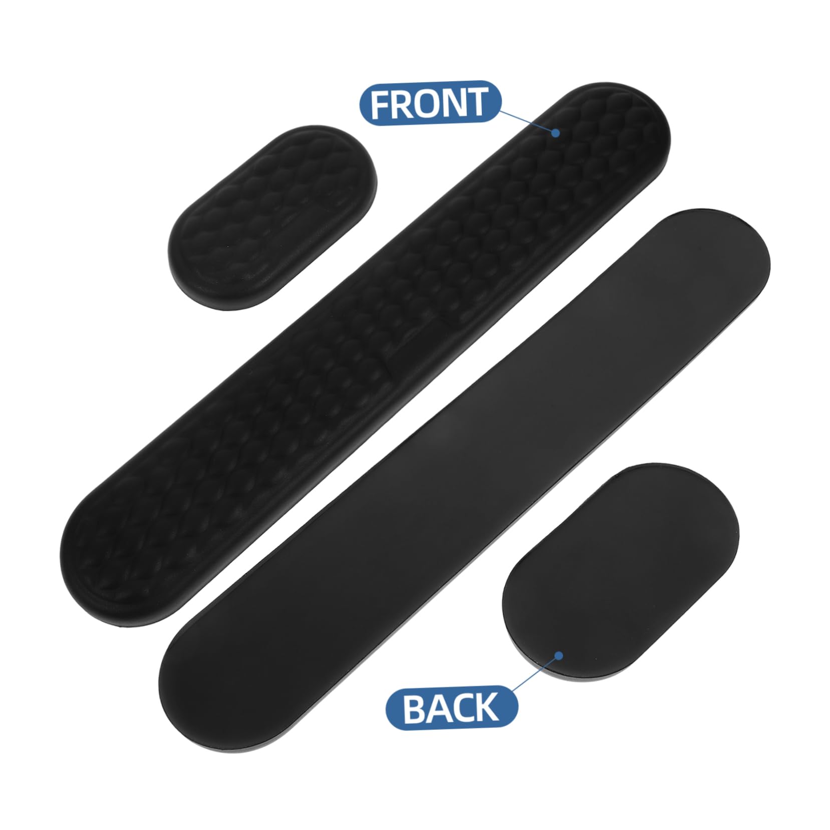 Hemobllo 1 set Tappetino Ergonomico per per Tastiera e Mouse Comfort per Ufficio Design Multifunzionale per Esperienza Ottimale