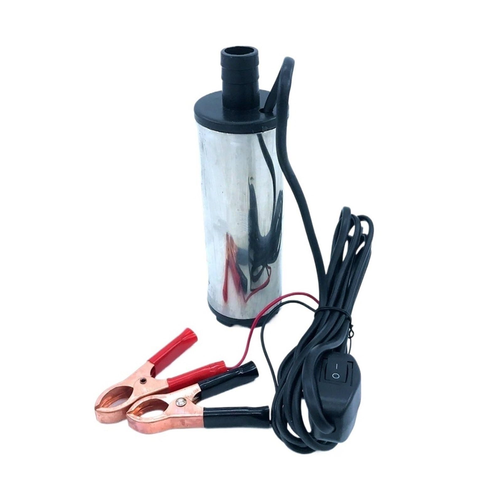 Pompa di Benzina Elettrica Bassa Pressione Pompa sommergibile per olio combustibile diesel, diametro 51 mm, acciaio inossidabile, DC 12 V 24 30 l/min 60 W Pompa carburante elettrica(12V)