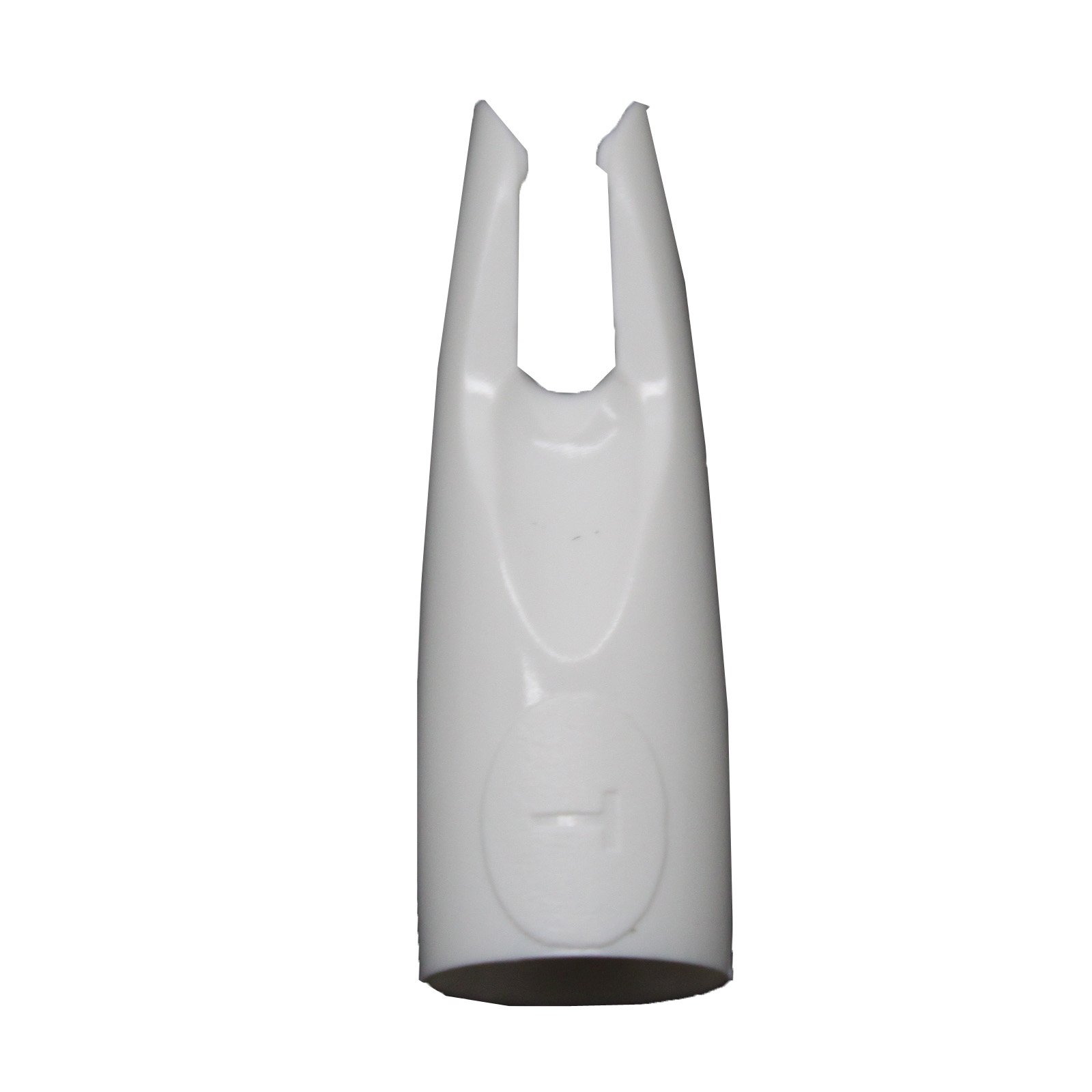 SAS Traditional Nock with Index Nock - Dozen 12/Pack - Made in USA (White, 11/32