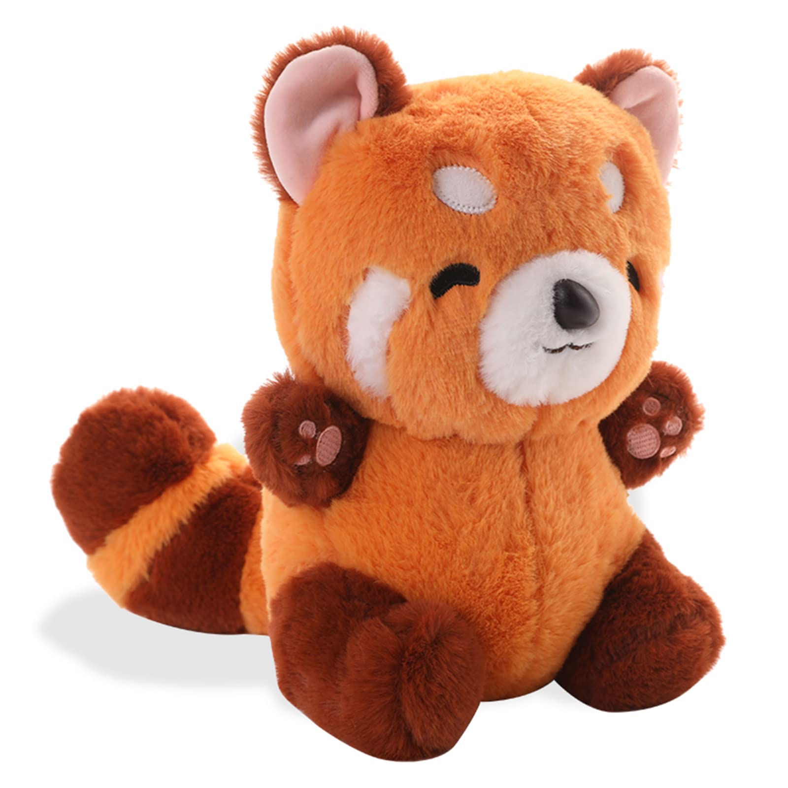 Cute Red Panda Bear Plush Toy, 9.8"/25cm Kawaii Red Panda Stuffed Animal Plush, Red Panda Plush Soft Body Pillow, Panda Doll Great Gift for Adults Kids Birthday Gifts.