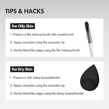 LUNA Long Lasting Tip Concealer Brightener | Moisturizing Liquid Type | Full Coverage for Dark Circles, Fine Lines & Redness | Korean Makeup | 20 Shades | 7.5g (20N)