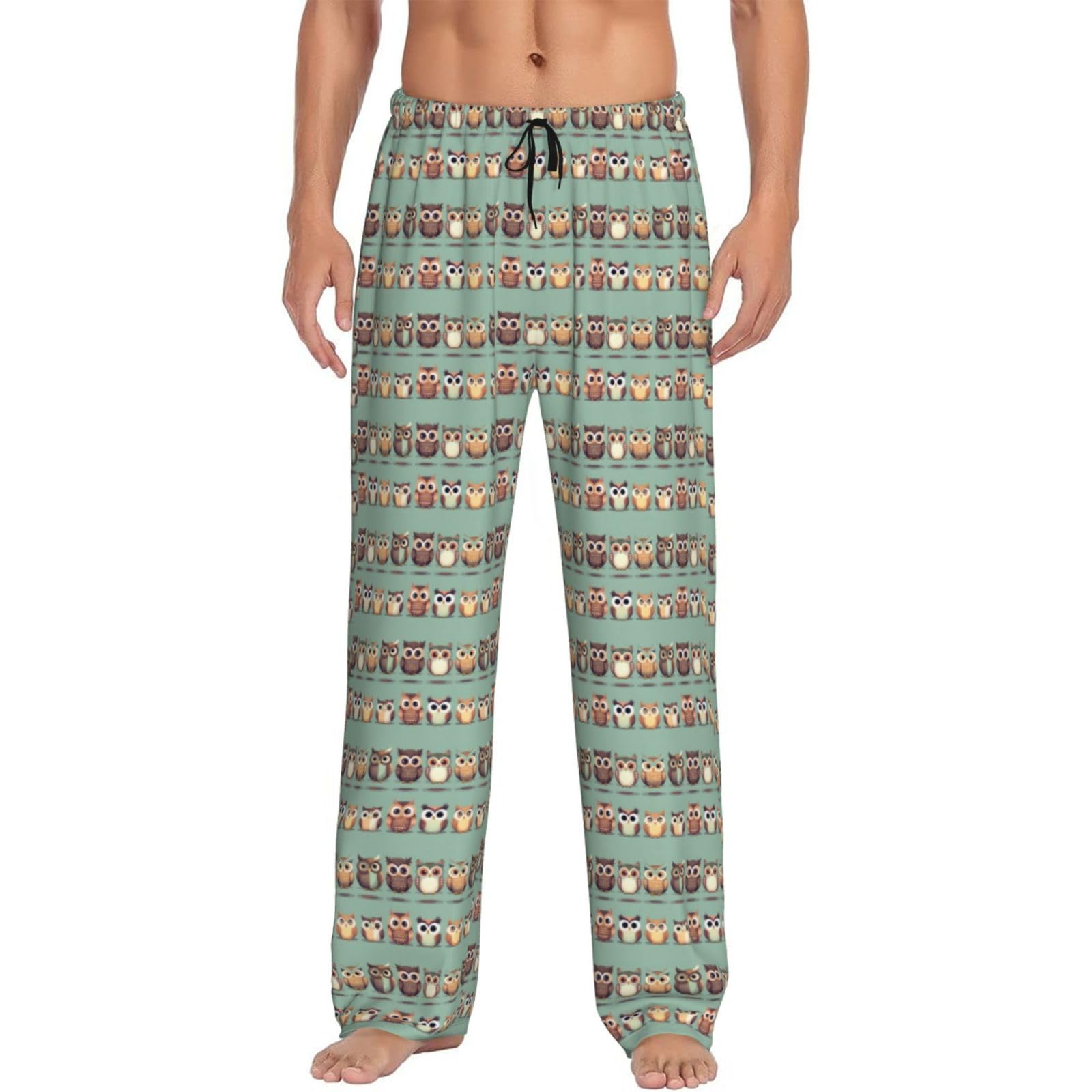 Pantalon de pyjama homme chouettes idée cadeau nuit confortable - 8