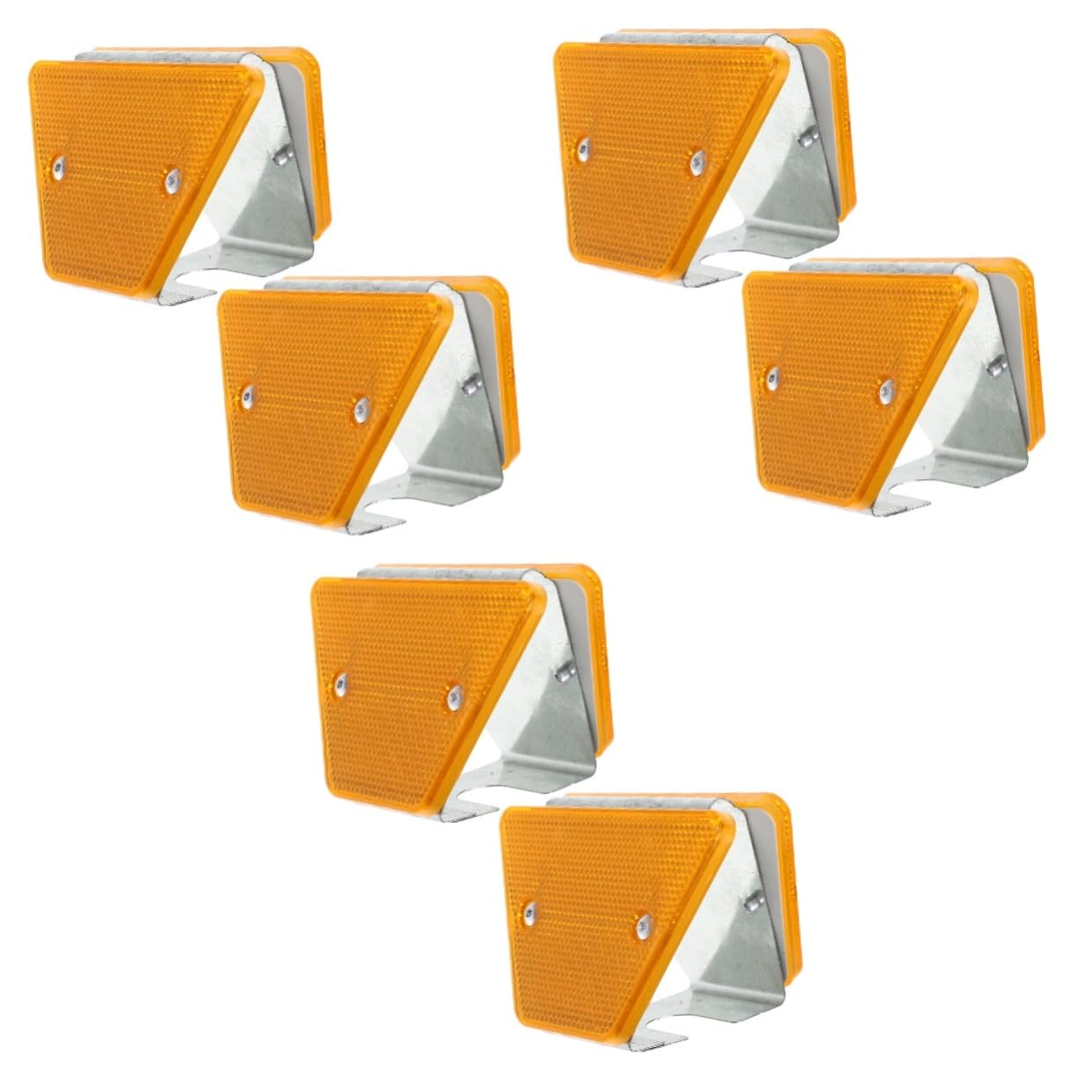 ULTECHNOVO 6piezas Marcadores Reflectantes De Carretera Delineadores De Seguridad Para Pavimento Instalación Sencilla Diseño Elegante y Alta Visibilidad Adecuados Para Entradas y Vías