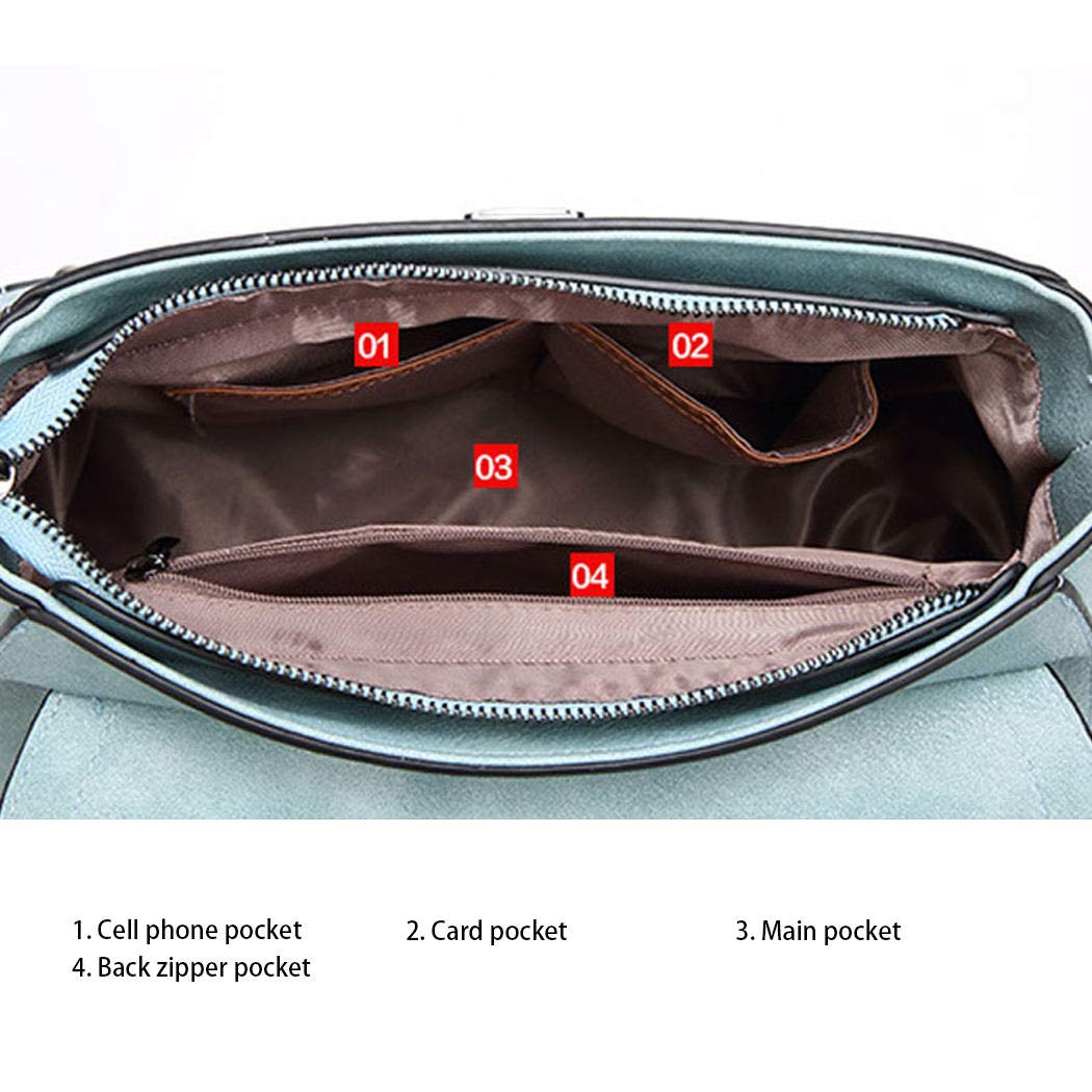 BUKESIYI Mujer Bolsos Bandolera Vestir Casual Bolsos de Mano Convertible PU Cuero Piel ES77152
