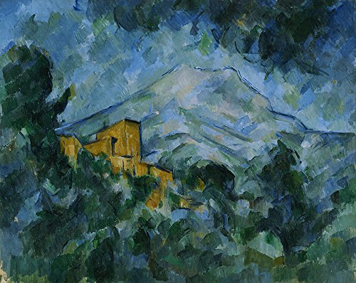 Tableau Paul Cézanne Mont Sainte decoration salon format medium pour style epure