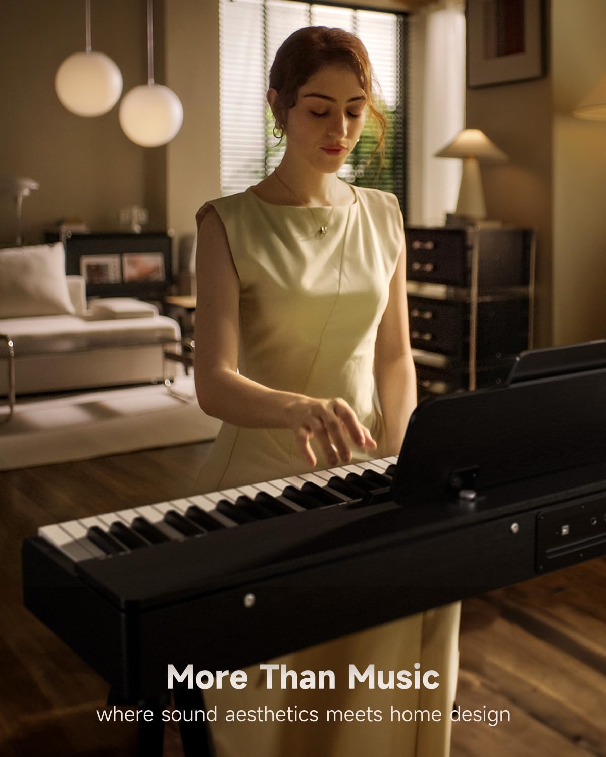Donner OURA S100 88 Key Weighted Keyboard Piano mit 3 Demo Songs, 15 Tones, Bluetooth Audio/MIDI, Home Digital Piano für Anfänger, Fortgeschrittene, Schwarz