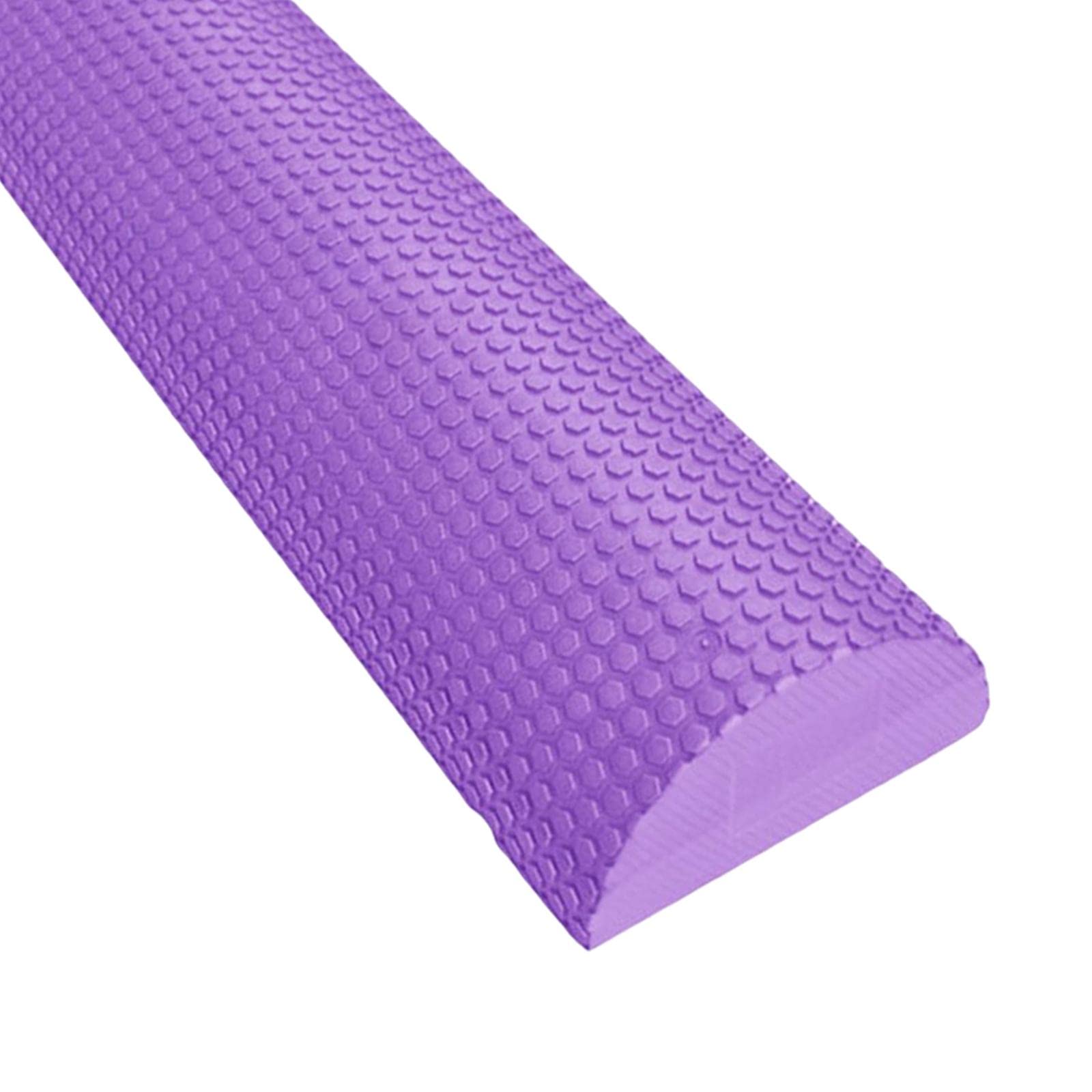 Rodillo de Espuma Semicircular Rodillo de Ejercicio de Densidad Alta de Bloque para Pilates Material EVA Función de Masaje Adecuado para, Violeta