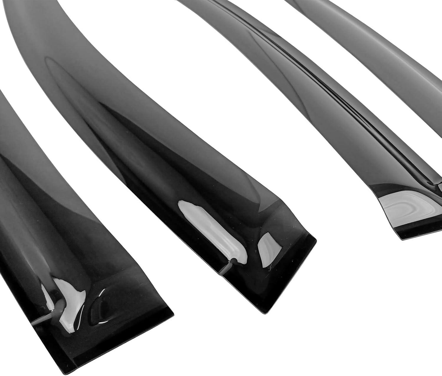 FREEMOTOR802 Compatible with 2022-2025 Subaru WRX 5th Window Visors, Black PC Polycarbonate Sun Rain Wind Guard Deflector Side Shield 4PCS