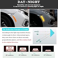 Vista 4 de 4 unidades de calcomanías reflectantes para coches, adhesivos reflectantes para las marcas laterales de los coches, accesorios exteriores