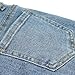 KIDSCOOL SPACE Girls Simple Jeans, Big Little Kids Girl Elastic Waistband Inside High Stretch Flared Denim Pants,Light Blue, 7-8 Years