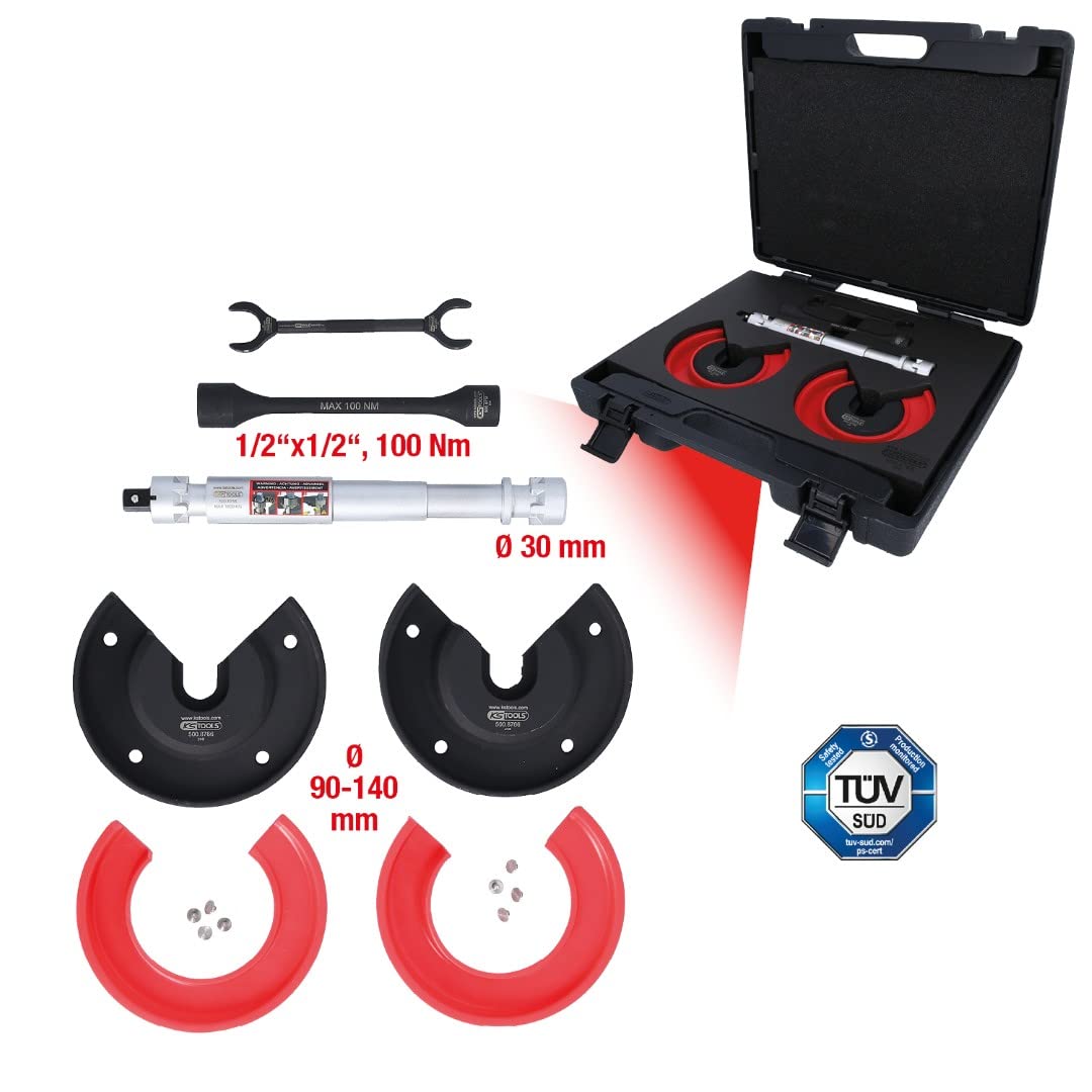 KS Tools 500.8765 Uniwersalny zestaw teleskopowy do sprężyn wewnętrznych do Audi i Seat, 11-sztuk