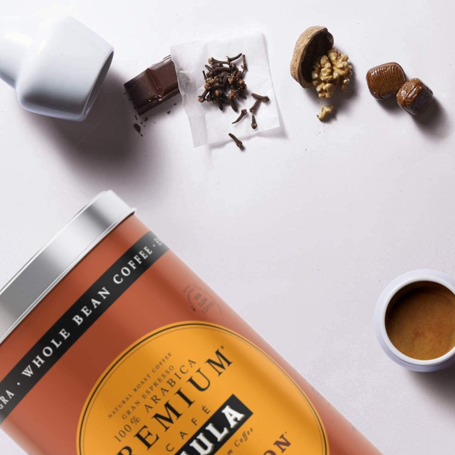 Café Saula Lata Gran Espresso Premium Bourbon 500g Grano 100% Arábica