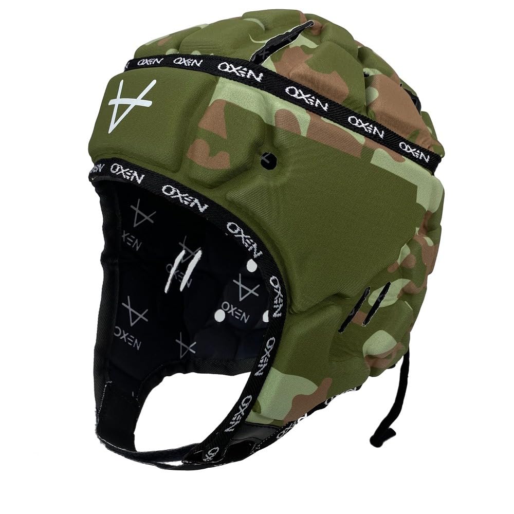 Oxen Pro Kids Rugby Headguard (Camo, XXS)