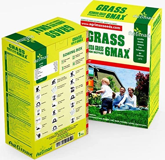 Bermuda Grass 6Max Seeds “Cynodon Dactylon” 1kg By "Agrimaxgroup"