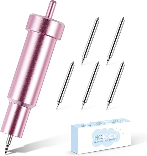 HQMaster Cuchilla y Soporte de Tela Unida Compatible con Explore 3/Air 2/Air/One/Maker 3/Maker Cuchillas de Repuesto para Máquina de Corte para