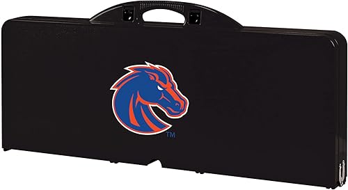 Vista 63 de PICNIC TIME NCAA North Carolina Tar Heels Folding Picnic Table - Camping Table - Outdoor Table with Umbrella Hole Negro