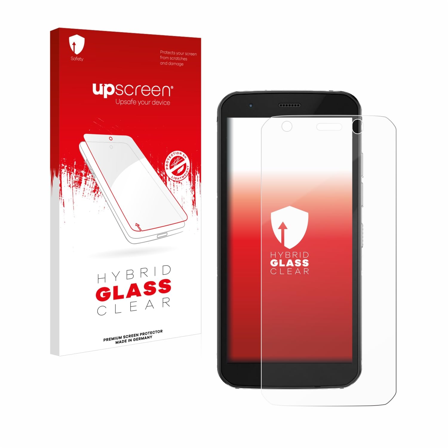 Upscreen Pellicola Protettiva Hybrid Glass Per Caterpillar Cat S42 – Durezza 9H, Anti Graffio, Made In Germany