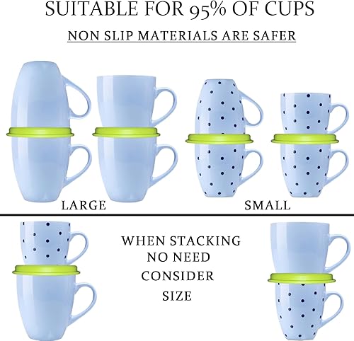 Miniatura 4 de Organizador de estantes para armario de cocina y despensa, solución de almacenamiento expandible y apilable para tazas de té y tazas de café, ahorra