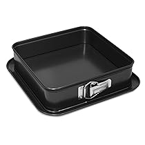 Guardini, Stampo apribile quadrato 24×24 cm, Fondo salvagoccia, Acciaio con rivestimento antiaderente, Nero, Made in Italy, Linea Gardenia