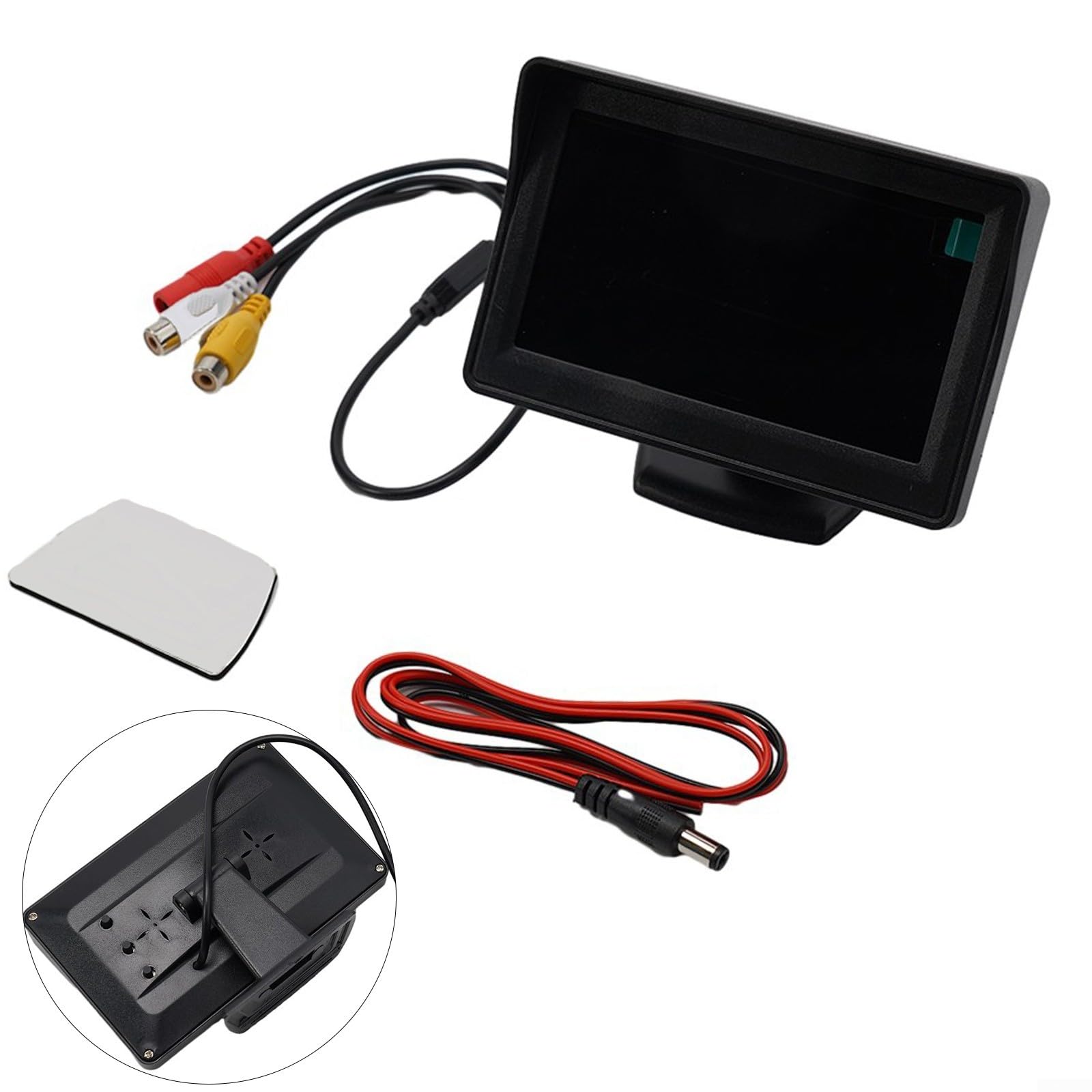 Écran d'affichage de voiture de 10,9 cm, moniteur de stationnement inversé de voiture avec affichage LED rétroéclairé, pour améliorer l'intégration de la caméra de recul