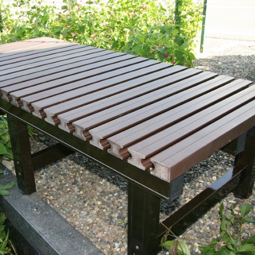 Amazon.co.jp: 分割型 人工木 アルミ 縁台 1860B 【1800×600×400mm