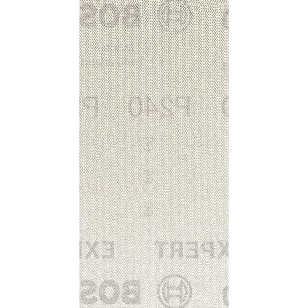 Bosch 50x EXPERT M480 Sanding Net (for Paint on wood, Hardwood, Ø 93x186 mm, Grit 240, Professional Accessory Orbital Sander)