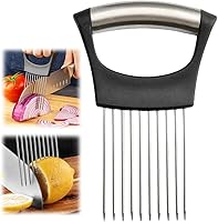 Vista 1 de Mejora el Soporte para Cebollas para Rebanadas, Cortador de Cebollas y Limón de Acero Inoxidable para Rebanadas, Cortador de Vegetales para Papa