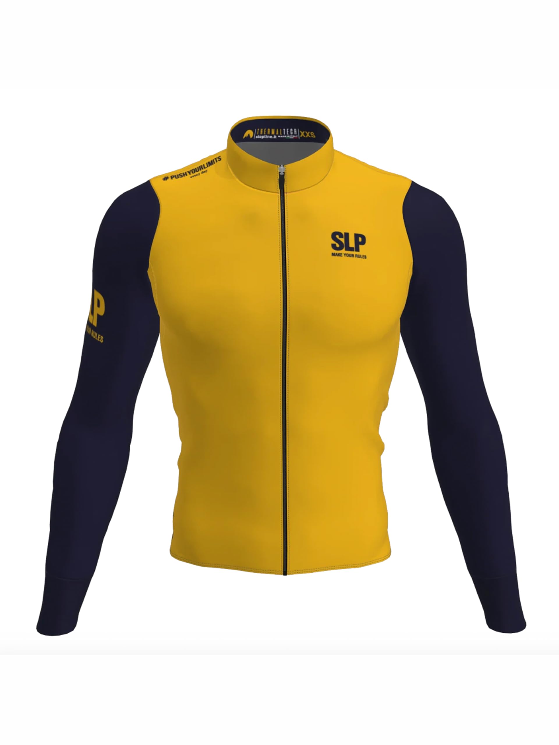 Slopline SLP. Maglia Manica Lunga Ciclismo Uomo/Donna, THERMALTECH Taglio Polsino al Vivo/Altamente Traspirante/Calda/Confort Massimo