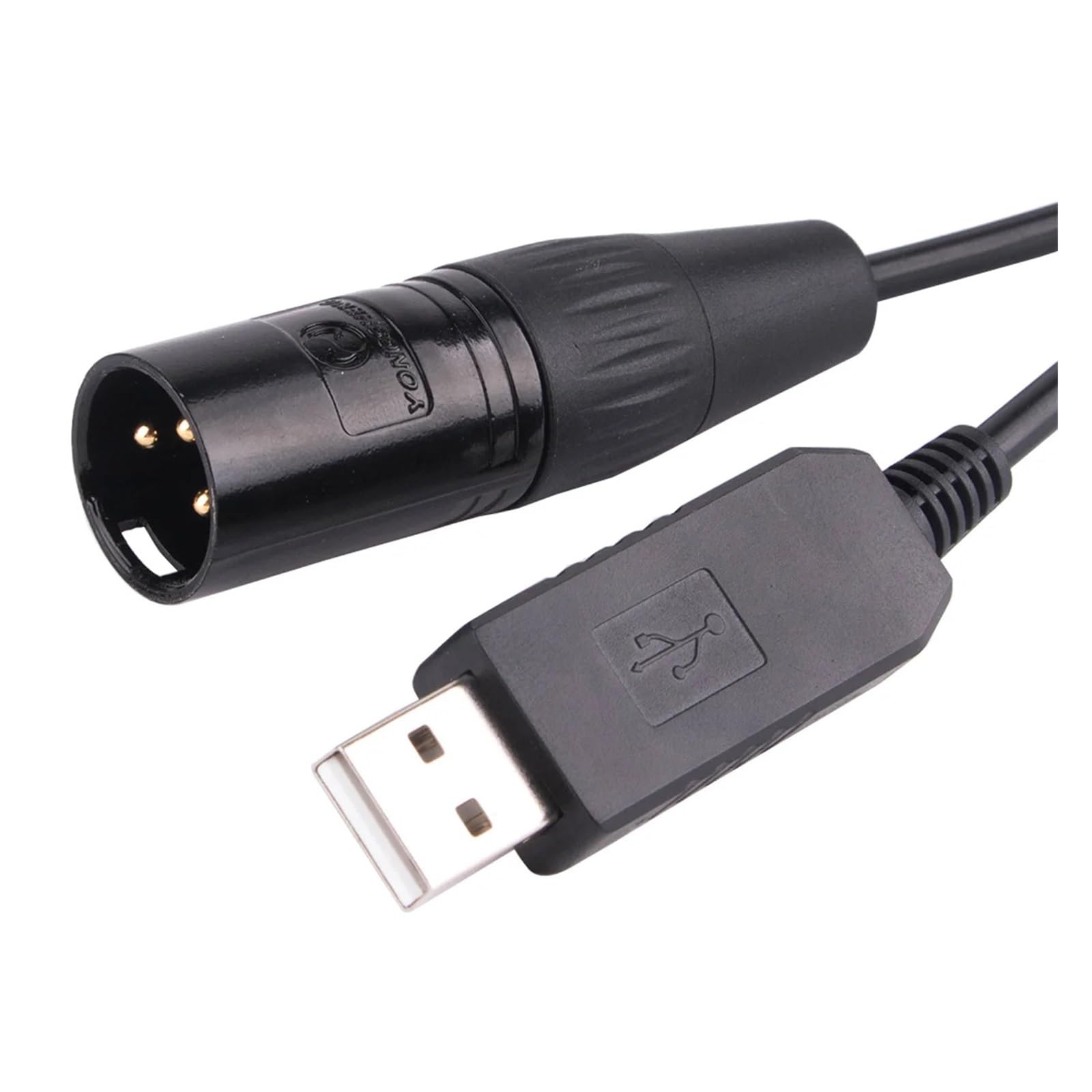 Convertitore da USB a seriale Cavo altoparlante convertitore adattatore seriale FTDI USB a 3 pin XLR DMX RS485 for XTA DP448 Marani DPA240P(5m,Transparent USB)