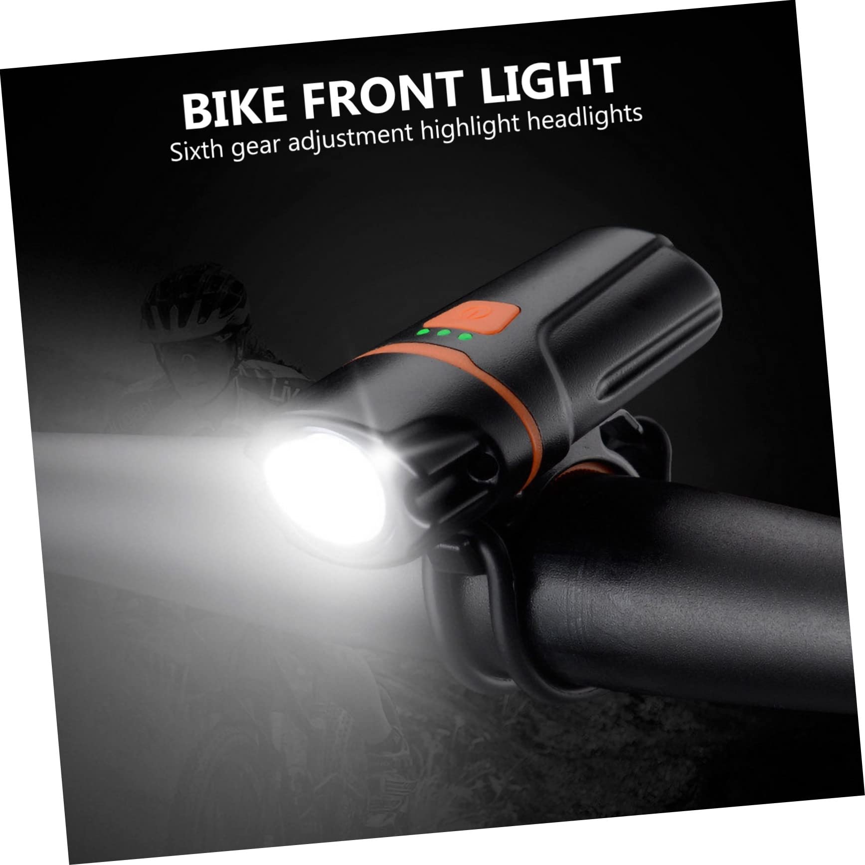 BESPORTBLE 2pezzi Luce Anteriore USB per Bicicletta Lampada Frontale Alta Luminosità Accessori Leggeri e Portatili per Ciclismo Condizioni Meteorologiche Avverse