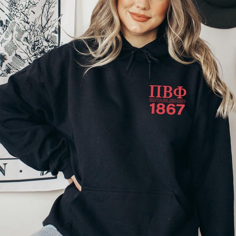 Pi Beta Phi Hoodie - Pi Phi Repeating Name Sweatshirt