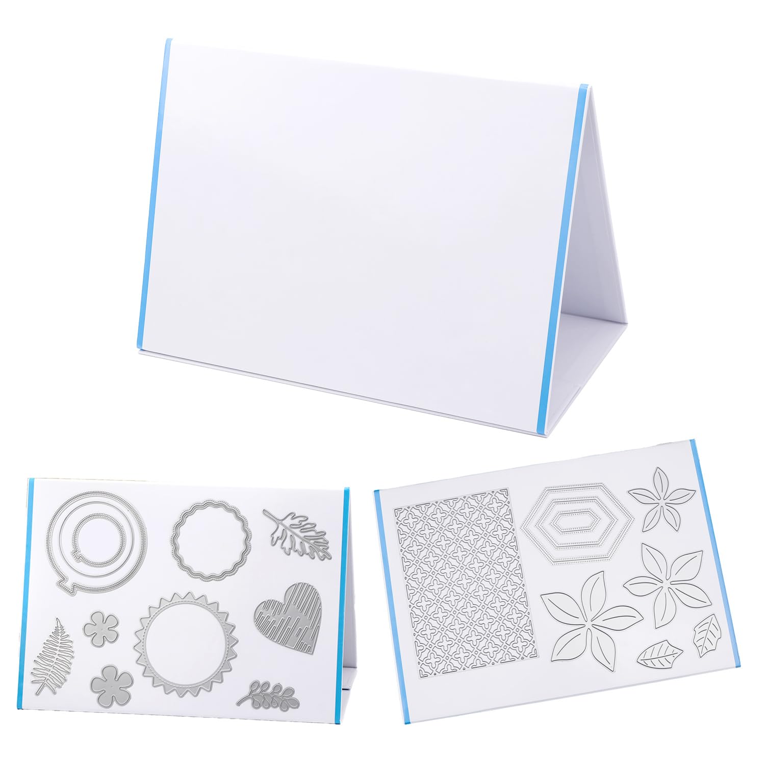 8.3x11.8inch Magnetic Die Storage Stand - Full Double-Sided Magnetic Surface-Foldable- Upright and Stand -for Handmade Die Cut Storage & Organization
