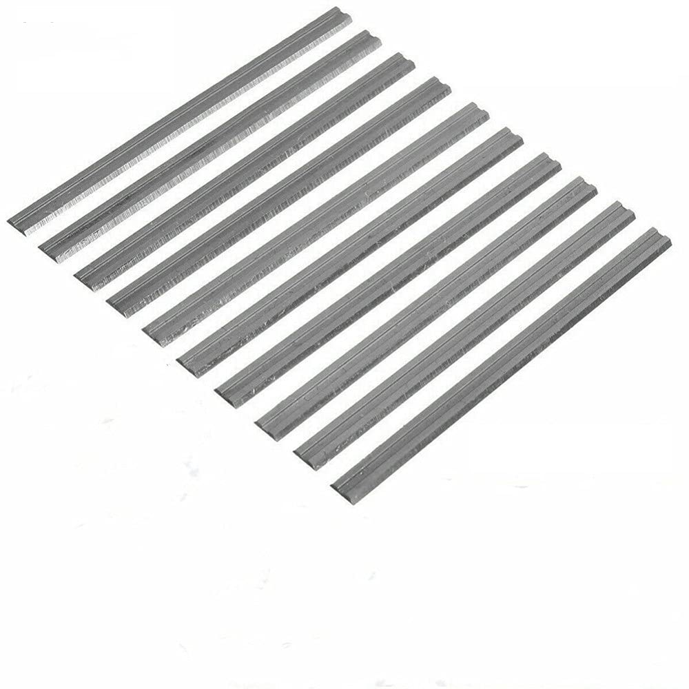 20 piezas 82 mm cuchillas cepilladoras eléctricas HSS cuchillos cepilladores de madera reversibles Piezas de maquinaria de carpintería para Bosch para Makita., Como se muestra