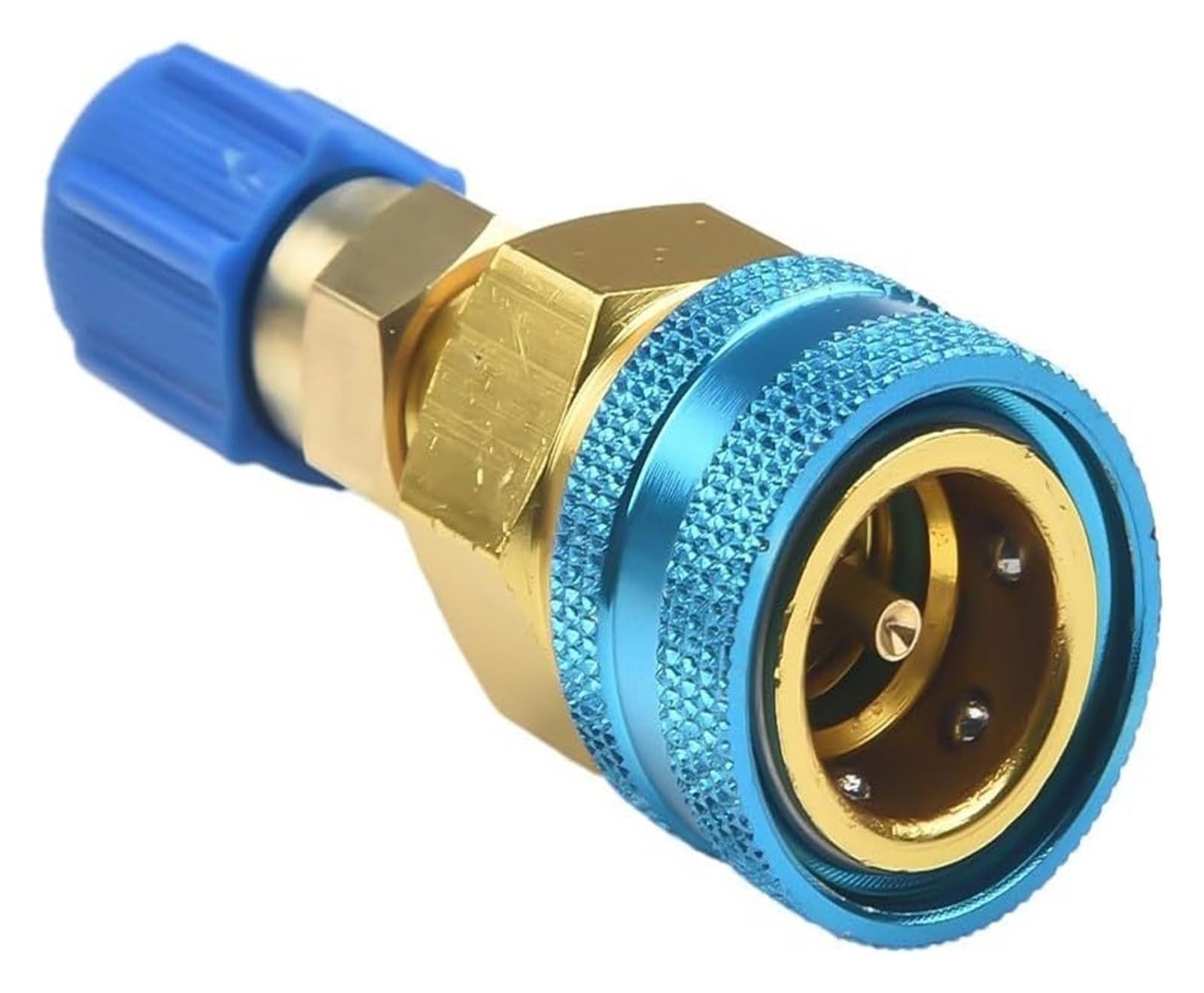 Adapter szybkozłącza do klimatyzacji samochodowej, 2 szt. szybkozłączki R134A do R1234YF, szybkozłączka boczna górna/dolna do ładowania klimatyzacji samochodowej AC