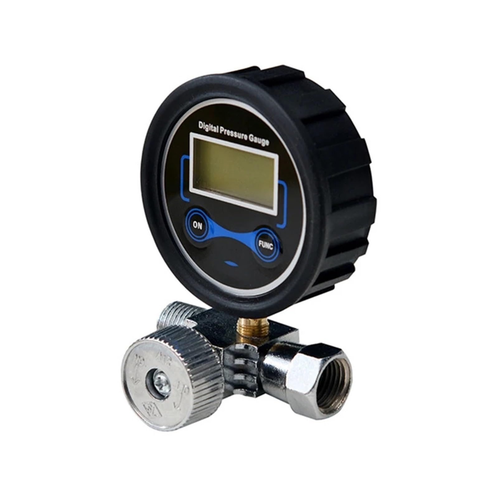 Poahncu One Color Pressure Regulator, 2Pcs Pressure Switch, Digital Air Regulator Manometer Control Valve 1/4" 200Psi Suitable For Spray Gun,For Spray Gun
