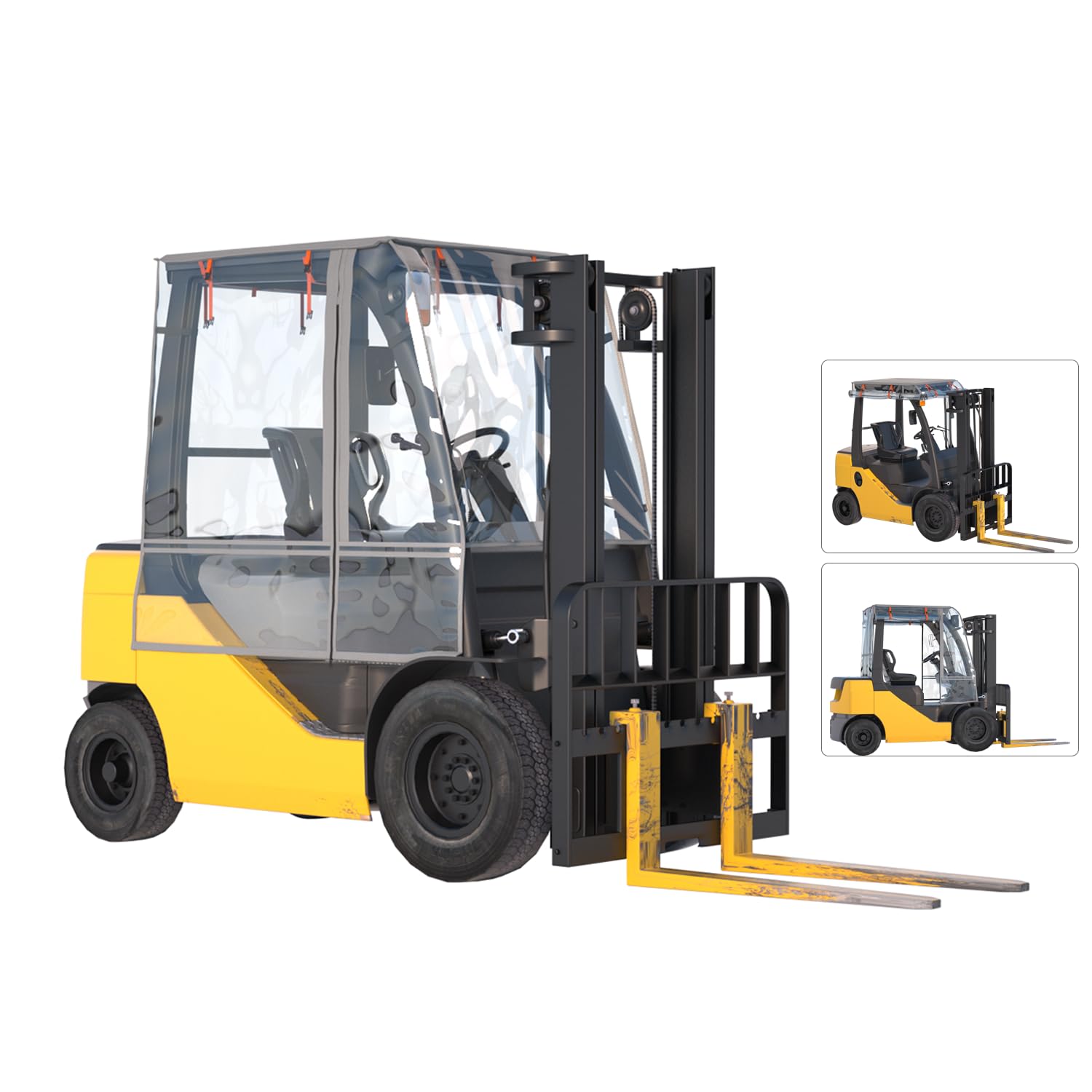 Forklift Cab Cover - Rain & Sun Protection -1