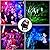 3 Pcs Water Light Projector Ocean Wave Projector Outdoor Water Effect Night Light Projector 15 Colors Led Waterproof with Remote for Halloween Wedding Party Garden Landscape Wall Tree Decoration