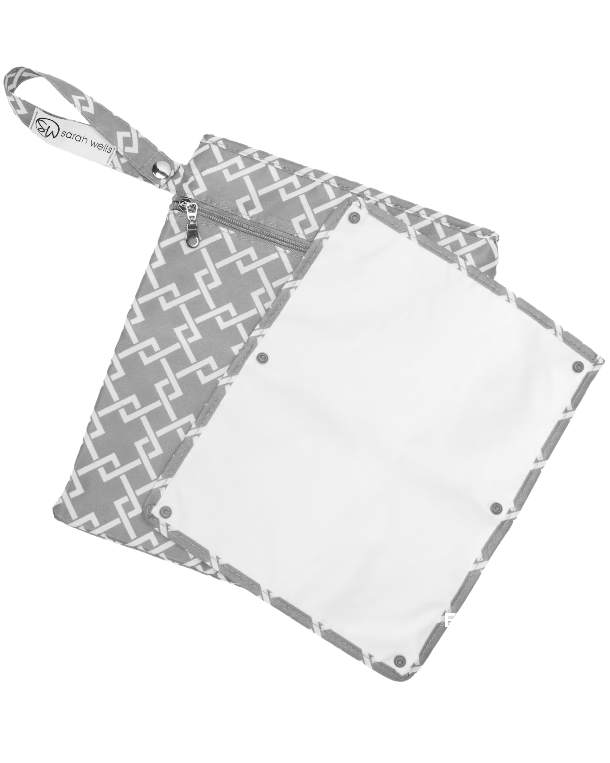 Sarah Wells Pumparoo Wet Dry Bag for Breast Pump Parts – Compact Organizer with Waterproof Pocket, Staging Mat & Fridge Hack – Machine Washable