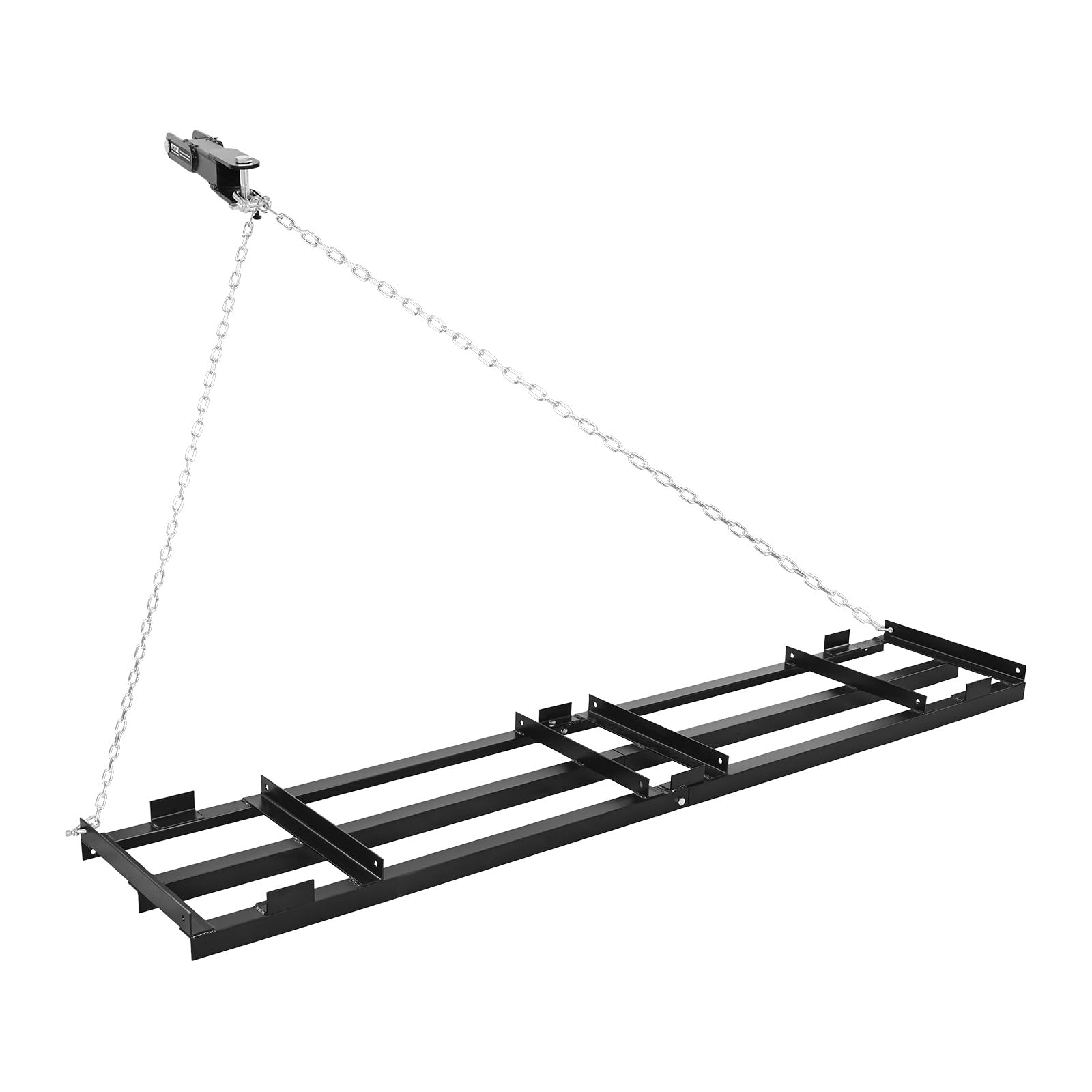 VEVOR Schleppegge Schleppegge Schleppegge 243,5x50 cm – Wiesenegge, Kette 183 cm, Nivellierrechen