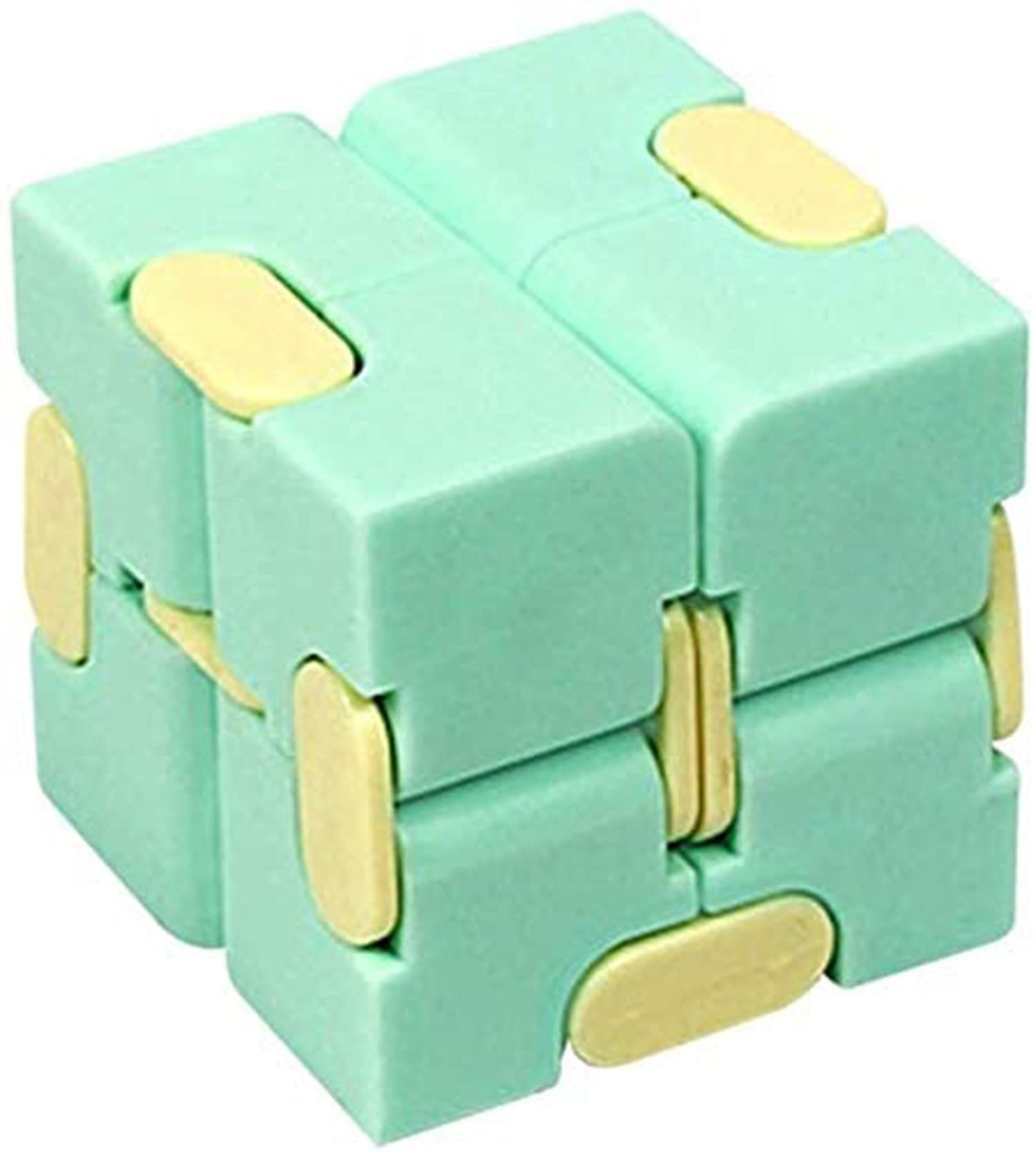 KASTWAVE Infinity Cube Fidget Cube Toy, Sensory Infinity Stress Relief Decompression Fidget Finger Toys, Autism Relief Toys, Stress Anxiety Relief Toys Suitable For Adults & Kids (Color: Green)