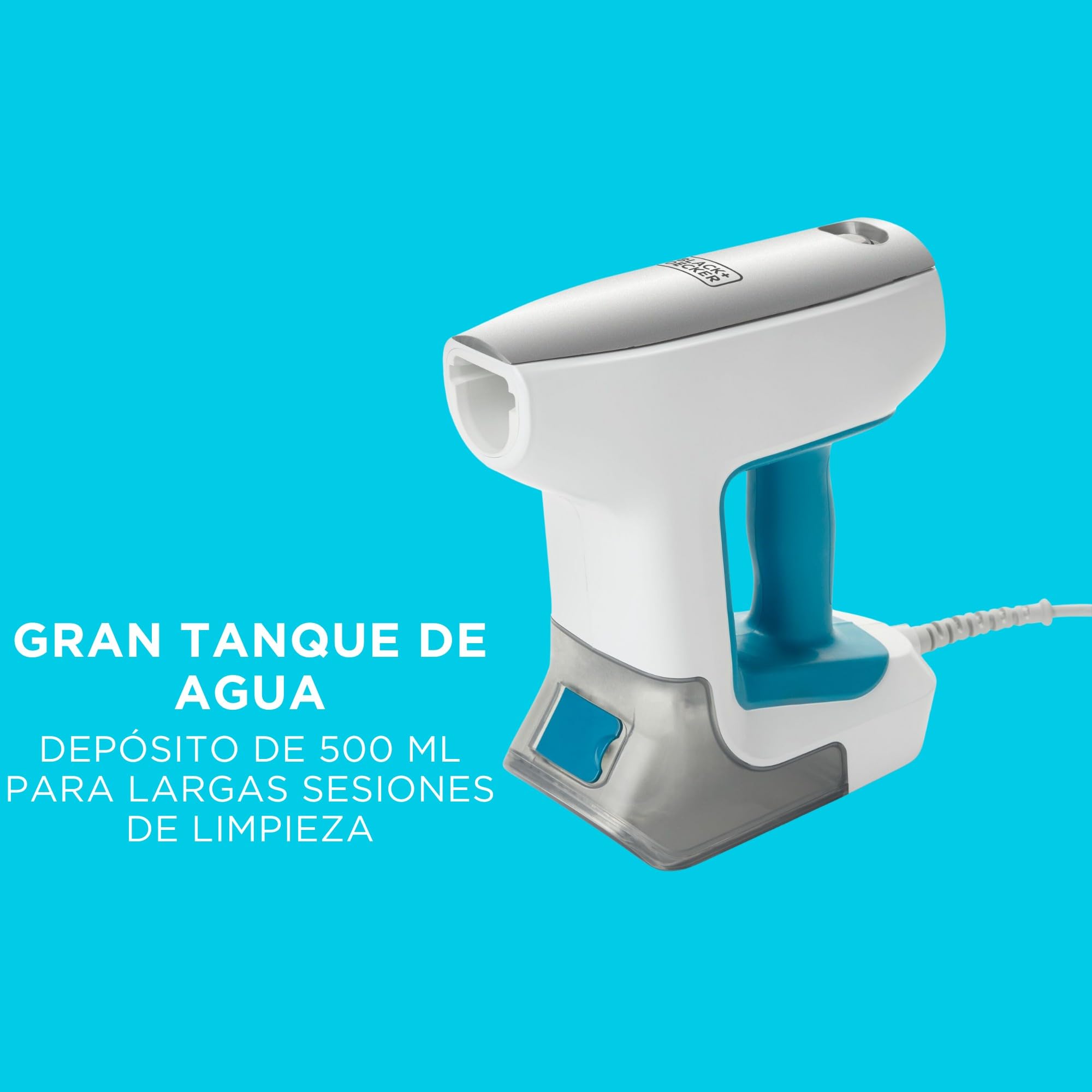 BLACK+DECKER Steam-Mop SteamSystem 1500W Multifunción con 10 Accesorios, BHSM15FX10-QS