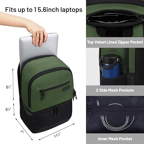 Miniatura 4 de MIER Mochila térmica 2 en 1 aislada para hombres y mujeres, mochila de senderismo con compartimento para el almuerzo, cubierta doble, a prueba de