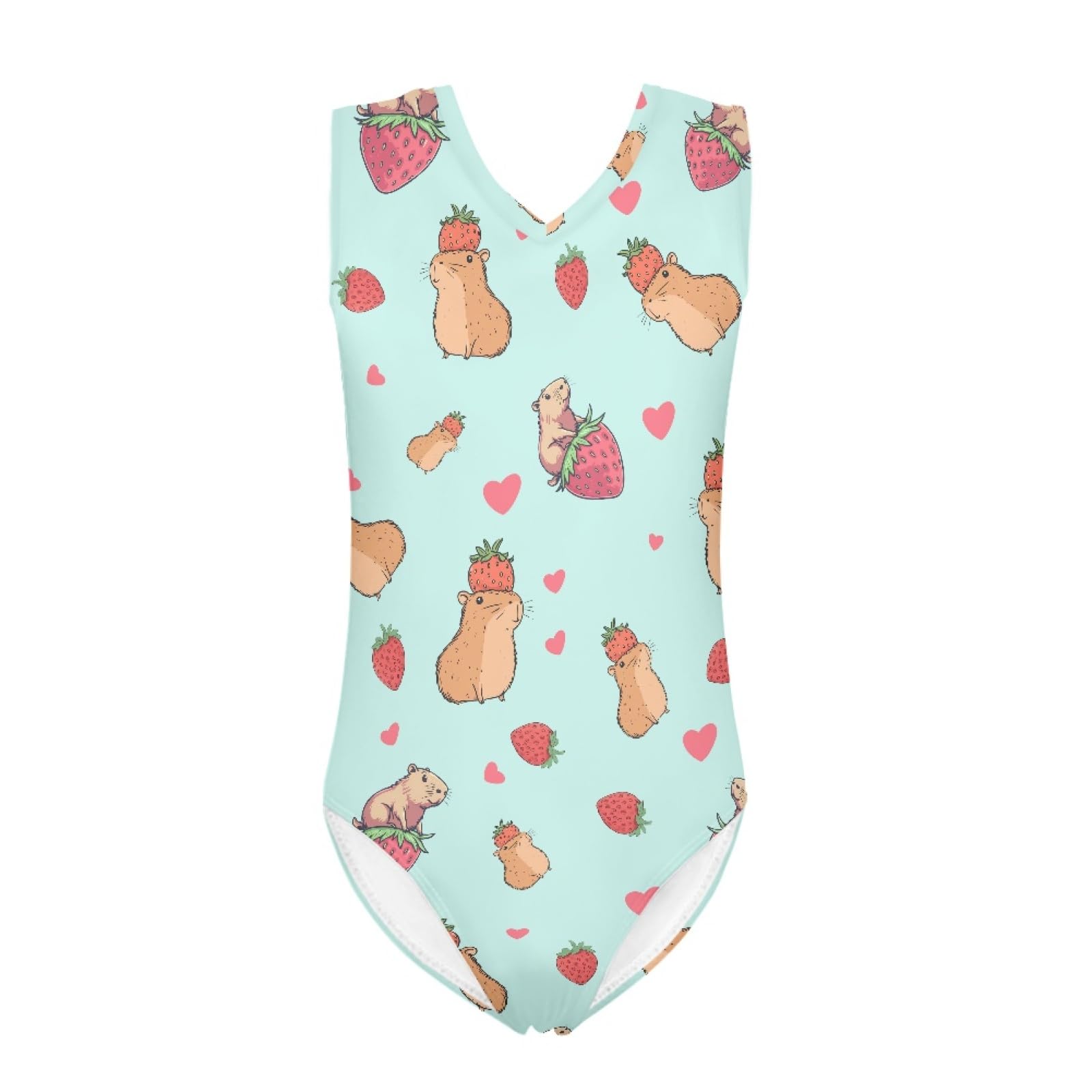 INSTANTARTS Leopard Leotard Girl Gymnastics Toddler Tank Biketards One Piece